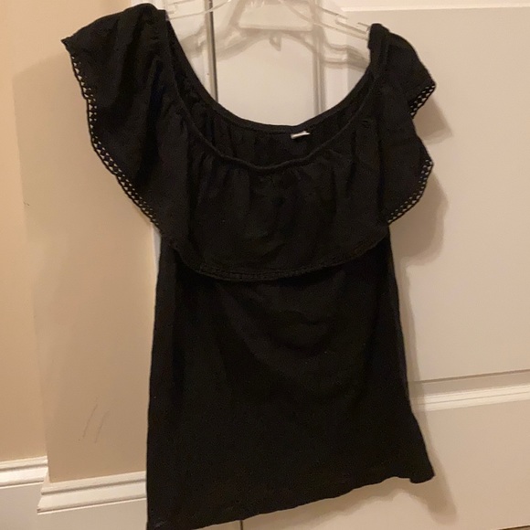 Old Navy Tops - Black Old Navy Off-the-Shoulder Top, Size Medium